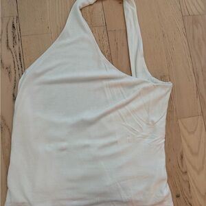 Zara White One Shoulder Top